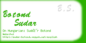 botond sudar business card